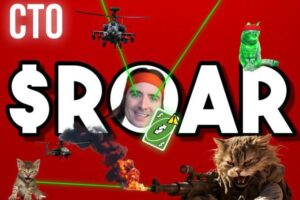 Picture of the ROAR logo with Cats and laser beams and the words CTO